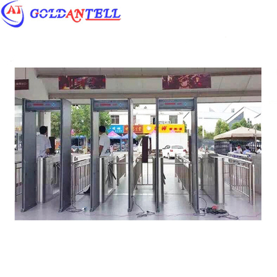 Automatic Swing Metal Detector Security Access System Waterproof/Waterproof Turnstile Gate for Metro/Airport/School/Hospital