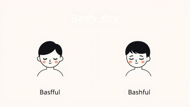 Difference Between Bashful and Shy