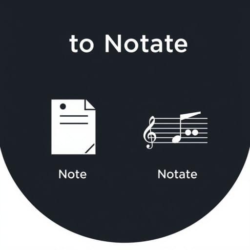 Difference Between Note and Notate