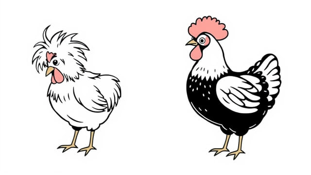 Frazzle Chicken vs Frizzle Chicken