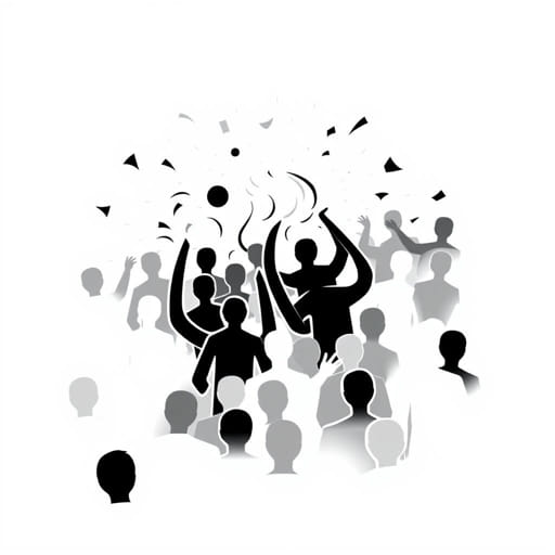 Gets Unruly in a Crowd Word Craze