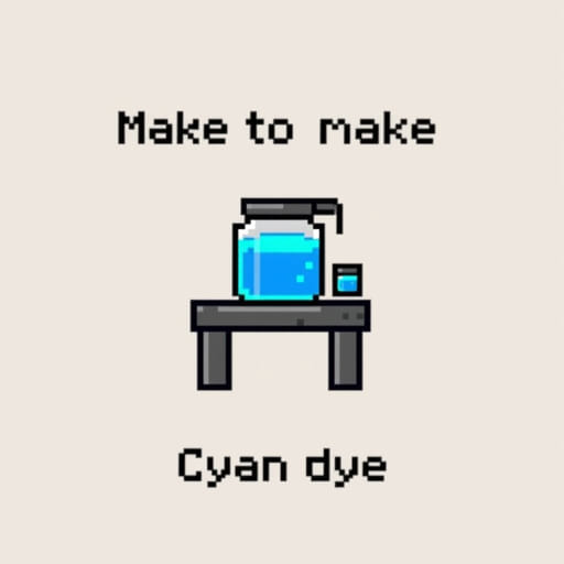 How to Make Cyan Dye in Minecraft