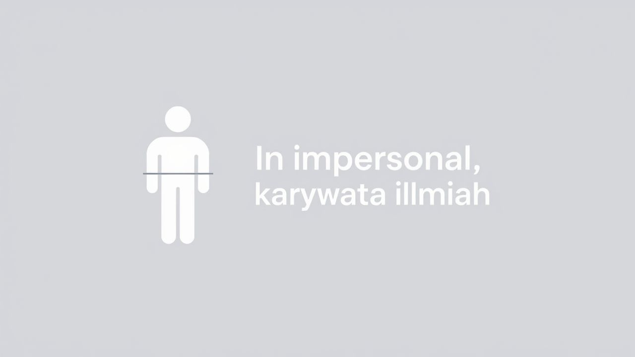 Kata Impersonal dalam Karya Ilmiah