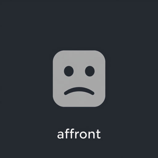 Use the Word Affront in a Sentence