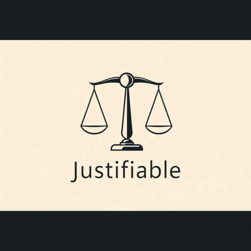 what is the meaning of justifiable
