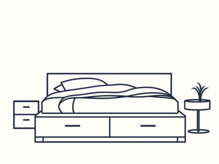 A Bed With Storage Underneath