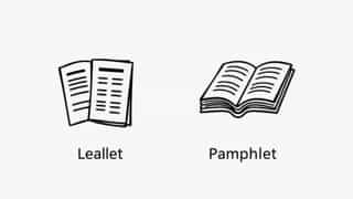 Leaflet And Pamphlet Difference