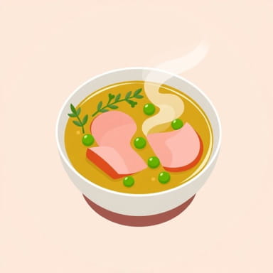 Pea And Ham Soup With Gammon Joint