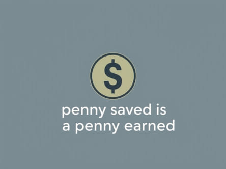 Penny Saved Is A Penny Earned