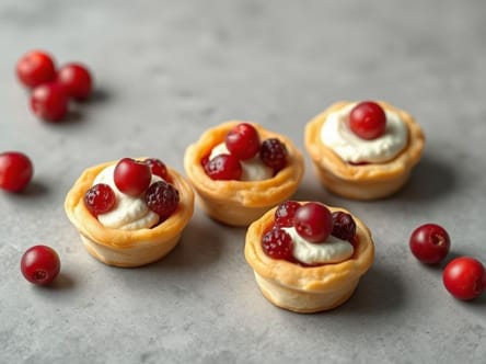 Puff Pastry Cranberry Brie Bites