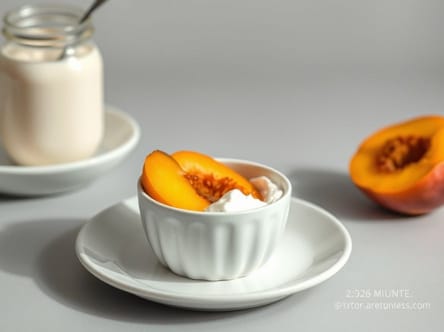 Quick Canned Peaches Dessert