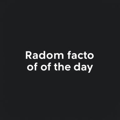 Random Factoid Of The Day
