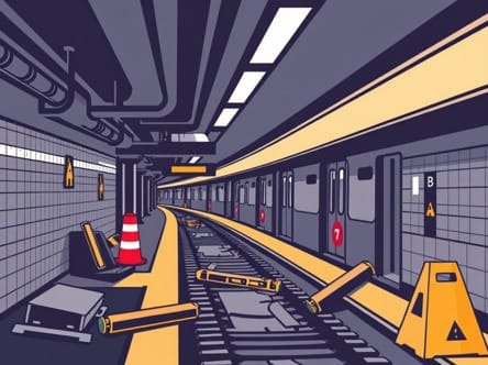 Subway Under Construction Breakable Objects