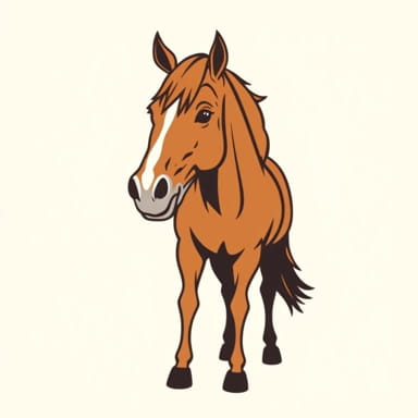 Swollen Guttural Pouch Horse