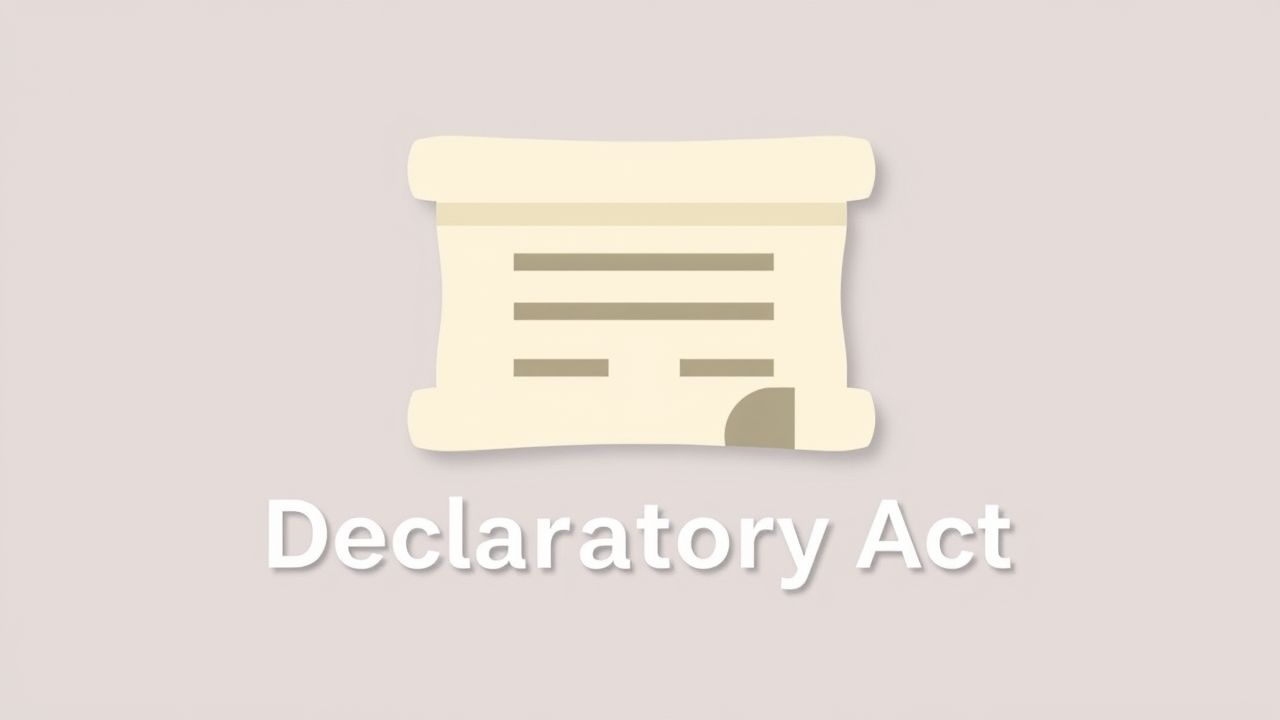Brief Description Of The Declaratory Act