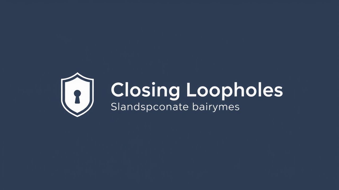 Closing Loopholes Explanatory Memorandum