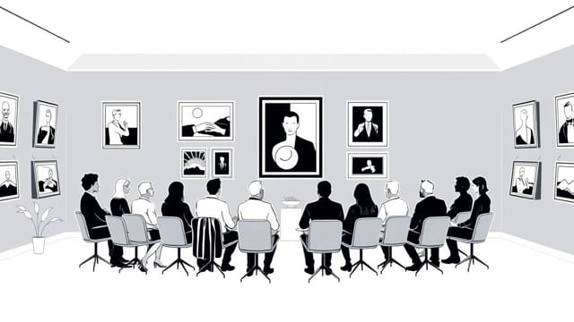 Cognoscenti In A Room Hung With Pictures