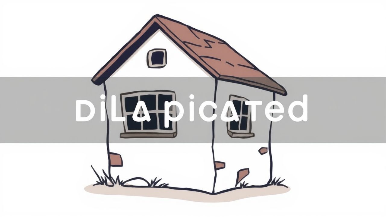 Kid Friendly Definition Of Dilapidated