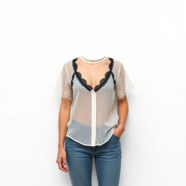 Outfits With Lace Undershirt