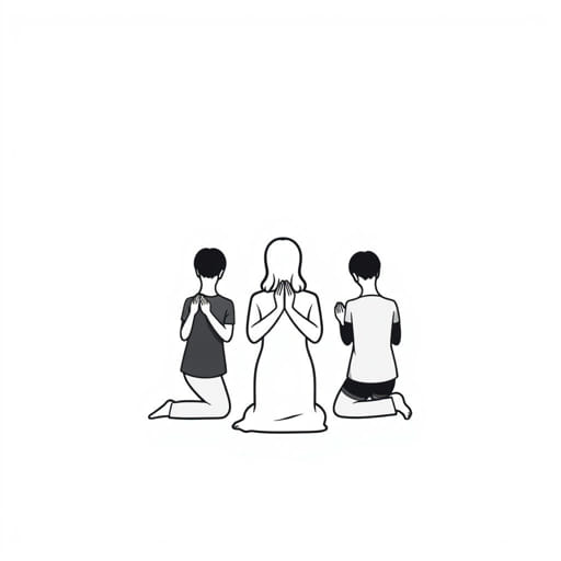 They Knelt Down And Prayed