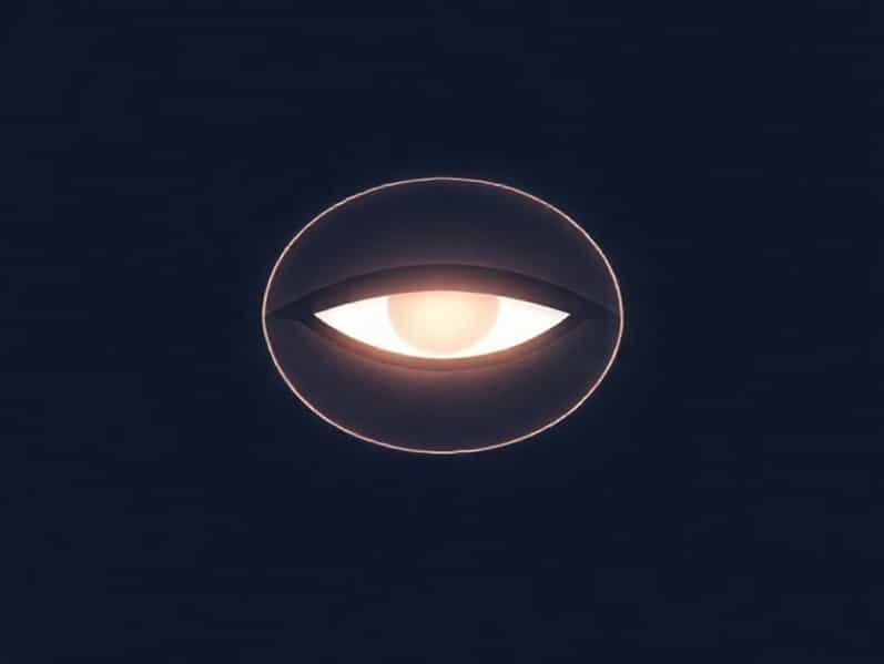 Aureole Lumineuse Dans Les Yeux