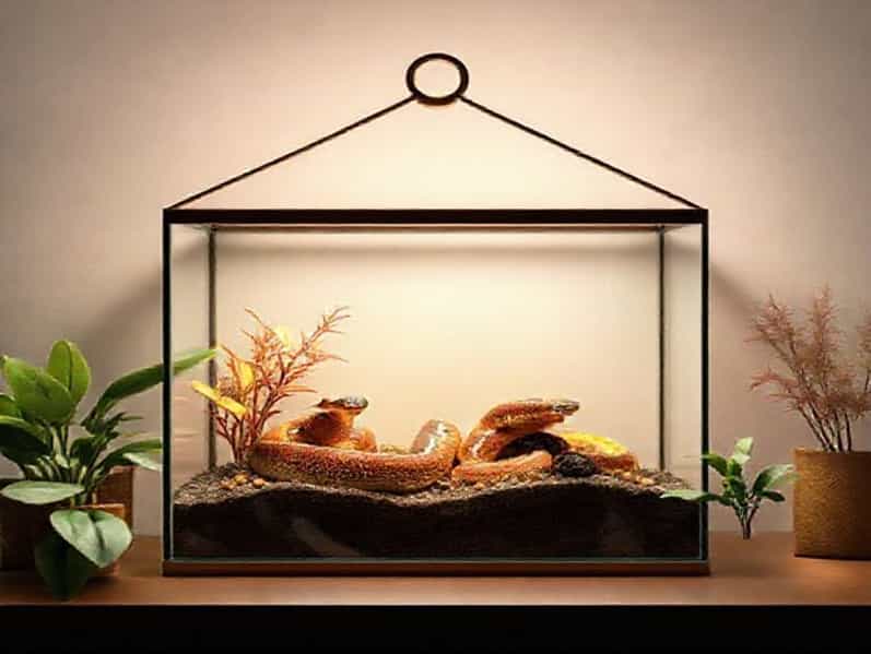 Corn Snake Vivarium Set Up