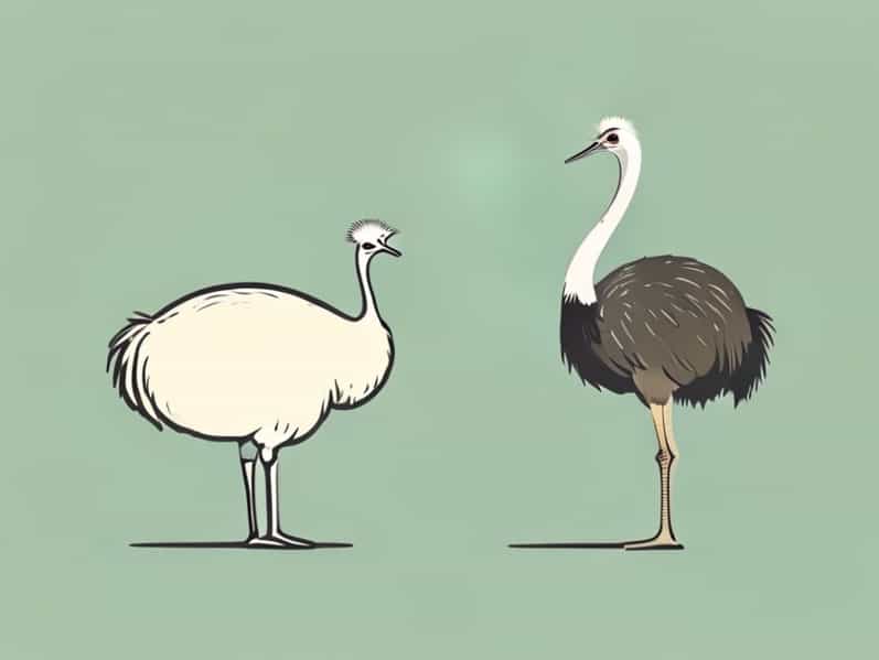Emu Vs Ostrich Vs Rhea