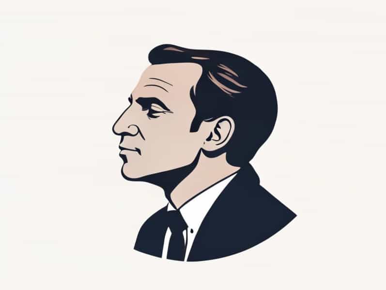 French President Emmanuel Macron Kiss