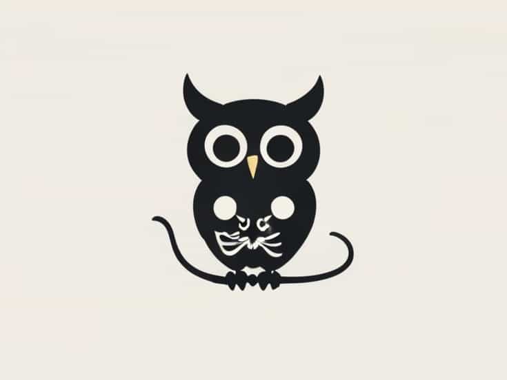 Owl Hairball With Mouse Skeleton