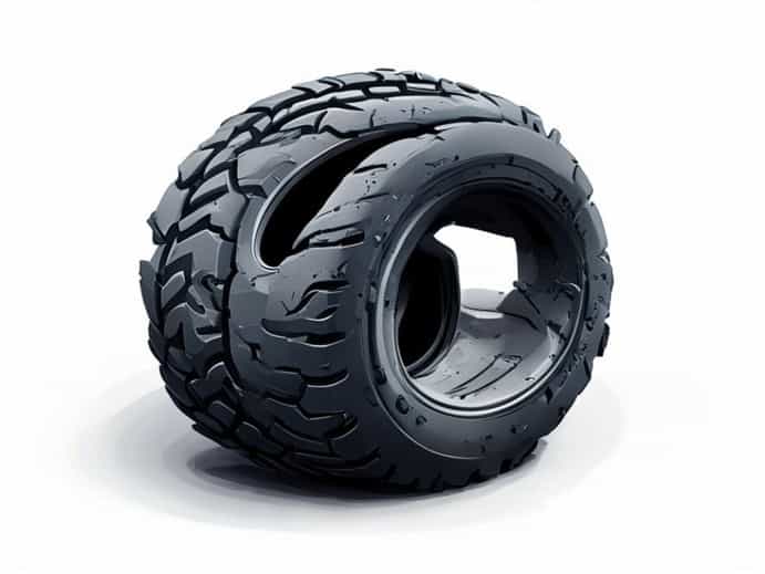 A Dry Rotted Tire