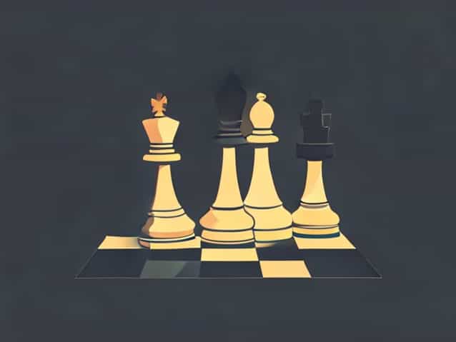 Chess Pieces On A Chessboard