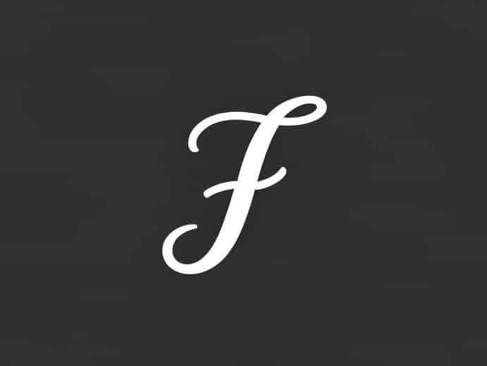 The F In Cursive