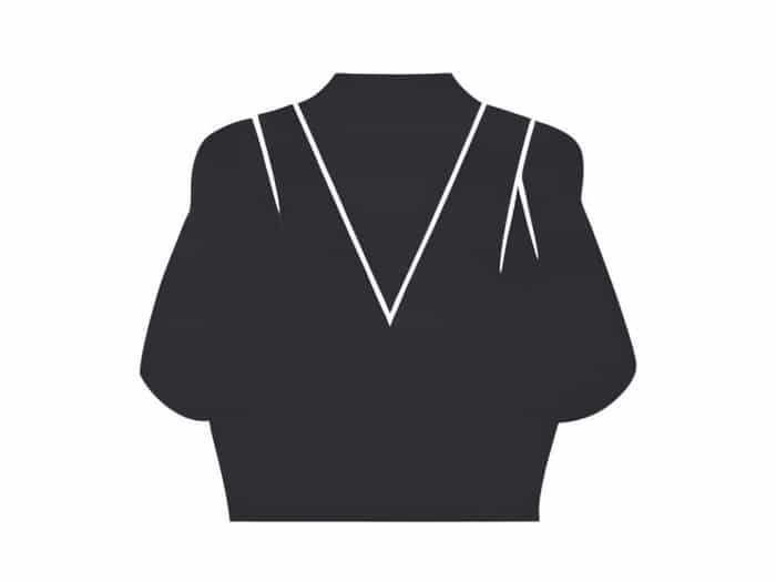 V Neck Backless Blouse