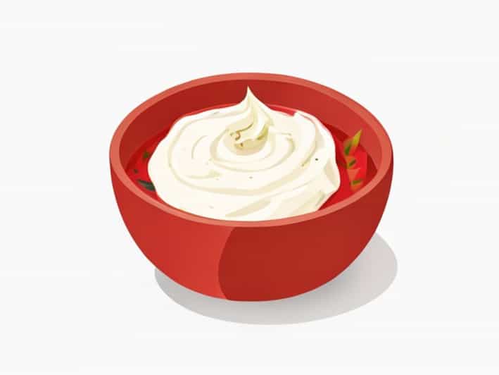 Veggie Dip With Sour Cream
