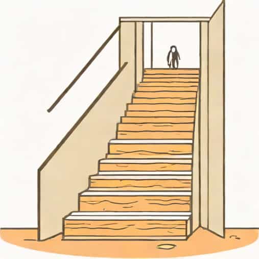 How To Go Down Creaky Stairs Quietly