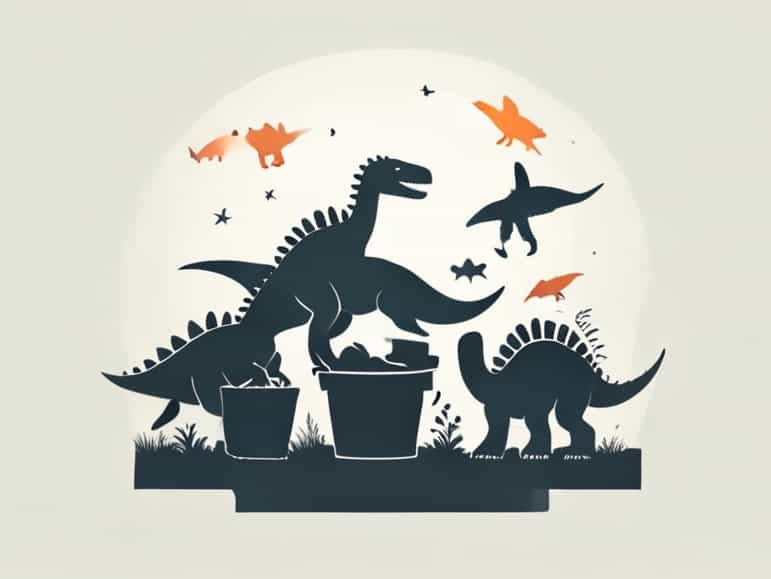Max And His Bucketful Of Dinosaurs