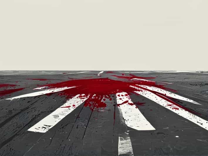 The Boy'S Word Blood On The Asphalt