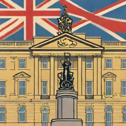 Buckingham Palace Flags Half Mast