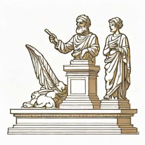 Examine The Cogitator By The Statue