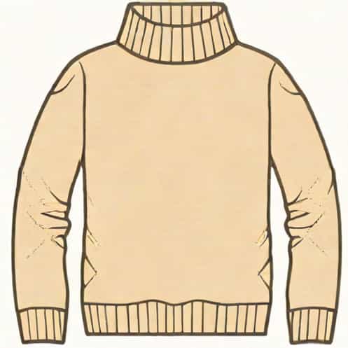 High Neck Woolen Sweater For Ladies