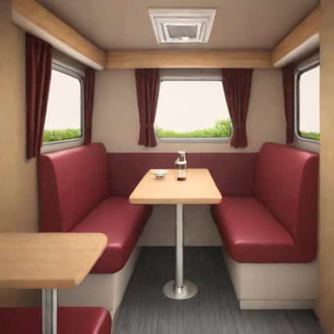 Qualitex Bordeaux Rv Dinette Booth