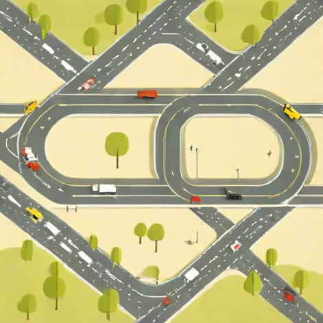 With Flow Cycle Lane And Contraflow