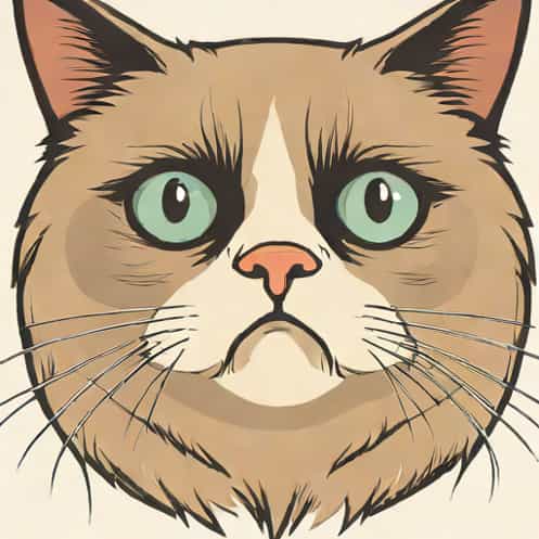 Grumpy Cat Aubrey Plaza