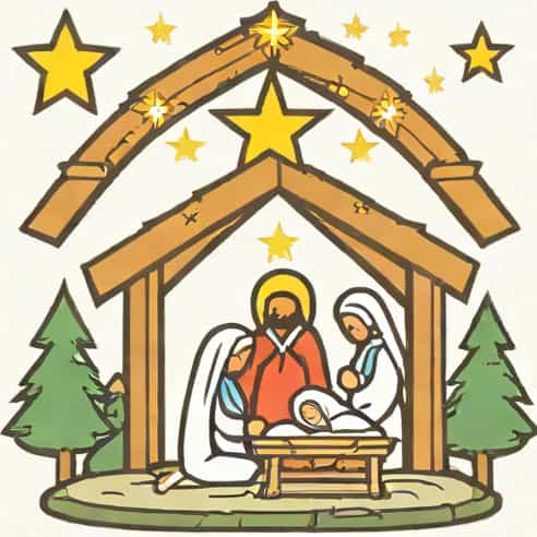 Joy Nativity Yard Sign