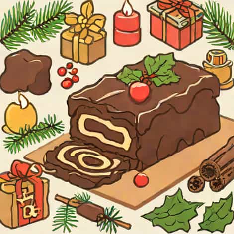 Yule Log Brownie Recipe